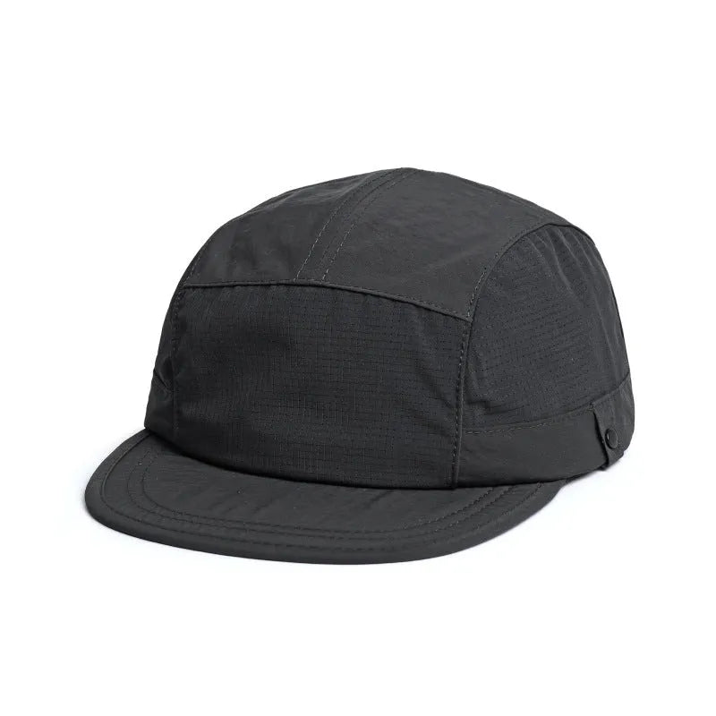 A breathable dome cap with a soft tongue, shown in an available colour like army green or wine red.