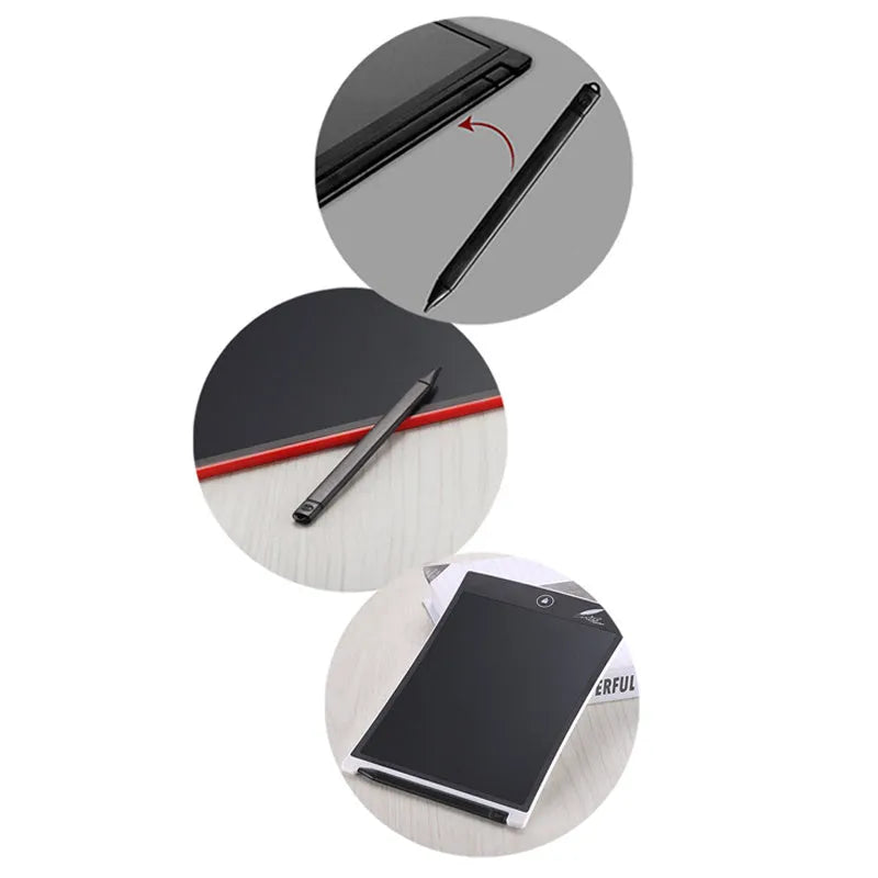 Black plastic digital stylus pen for tablet drawing and editing, 116 mm length
