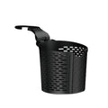 Black TPR multifunctional car cup holder rack for chair back, supports 3kg, includes one holder