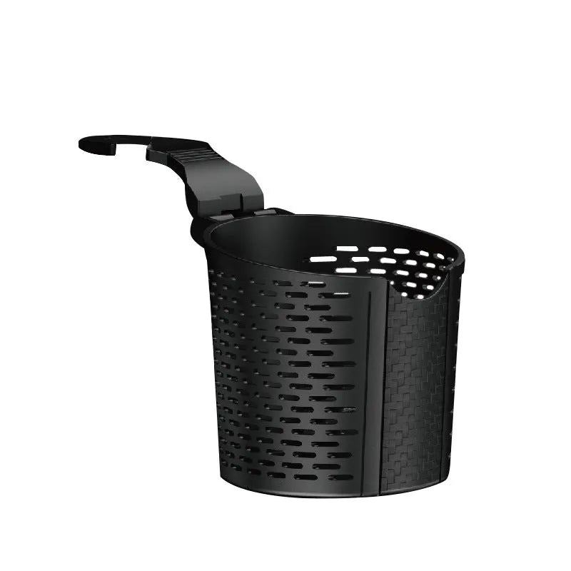Black TPR multifunctional car cup holder rack for chair back, supports 3kg, includes one holder