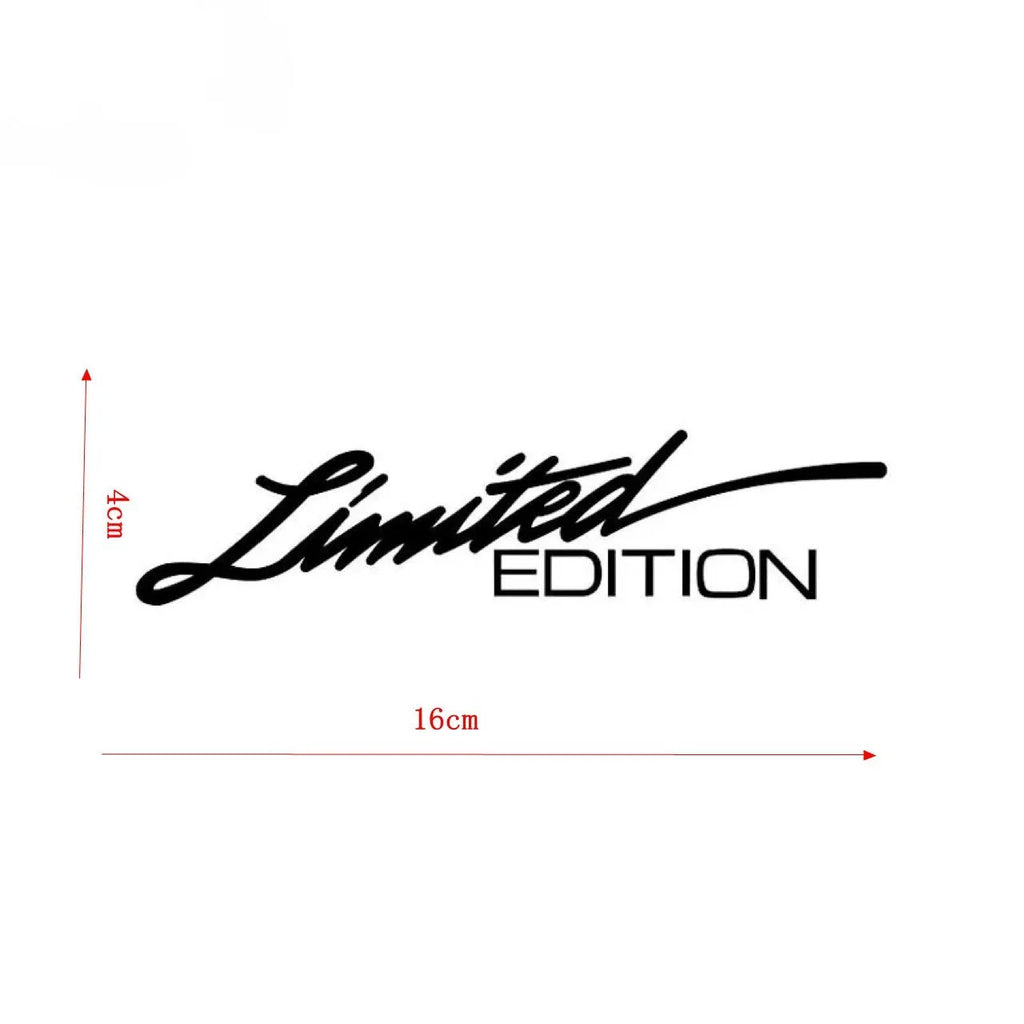Black laser reflective text car sticker on PET material for vehicle body application.