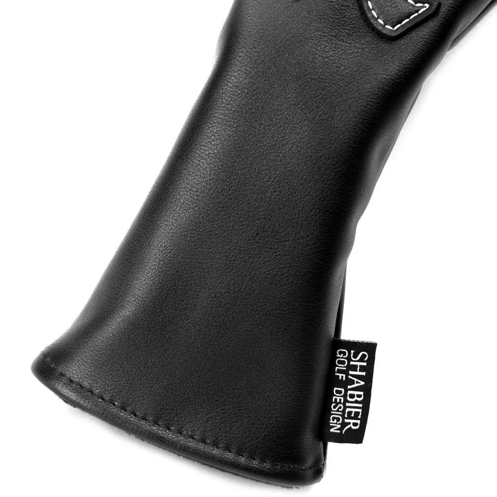 Golf club protective cover for No.1 wood driver head - black headcover silhouette