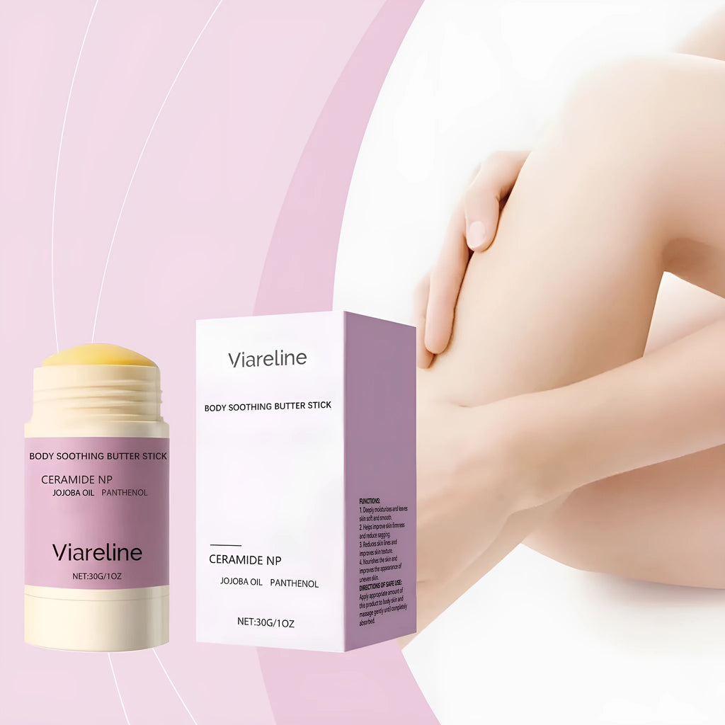 30g anti-wrinkle firming body soothing stick showing its solid format.