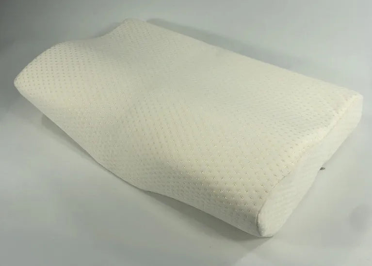 Blue butterfly-shaped cervical pillow with memory foam for neck support