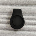Silicone golf hat clip ball marker holder in ten colours, clipped onto a hat with a metal ball marker.