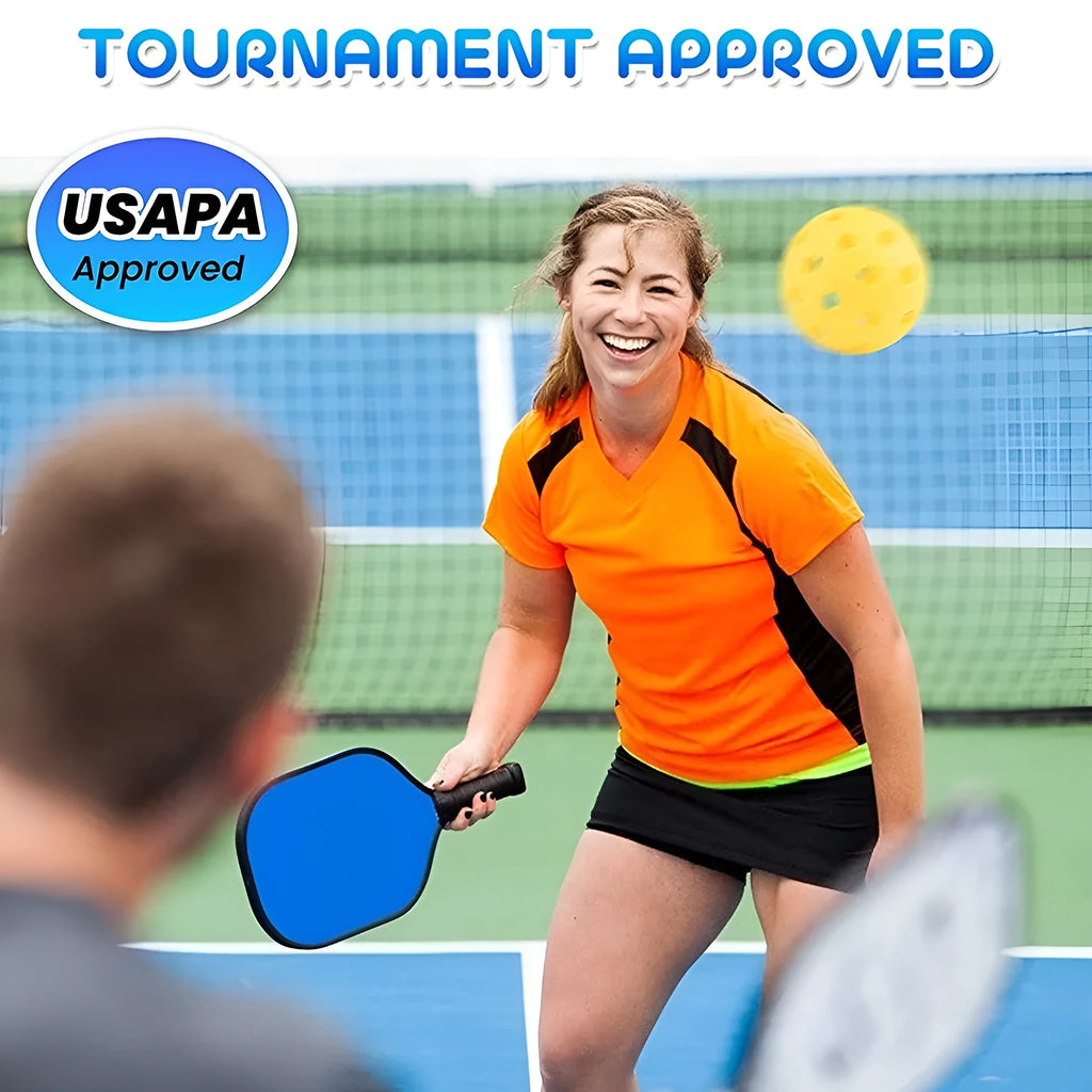 Wooden table tennis bat and pickleball racket with poplar peak design for adult beginners