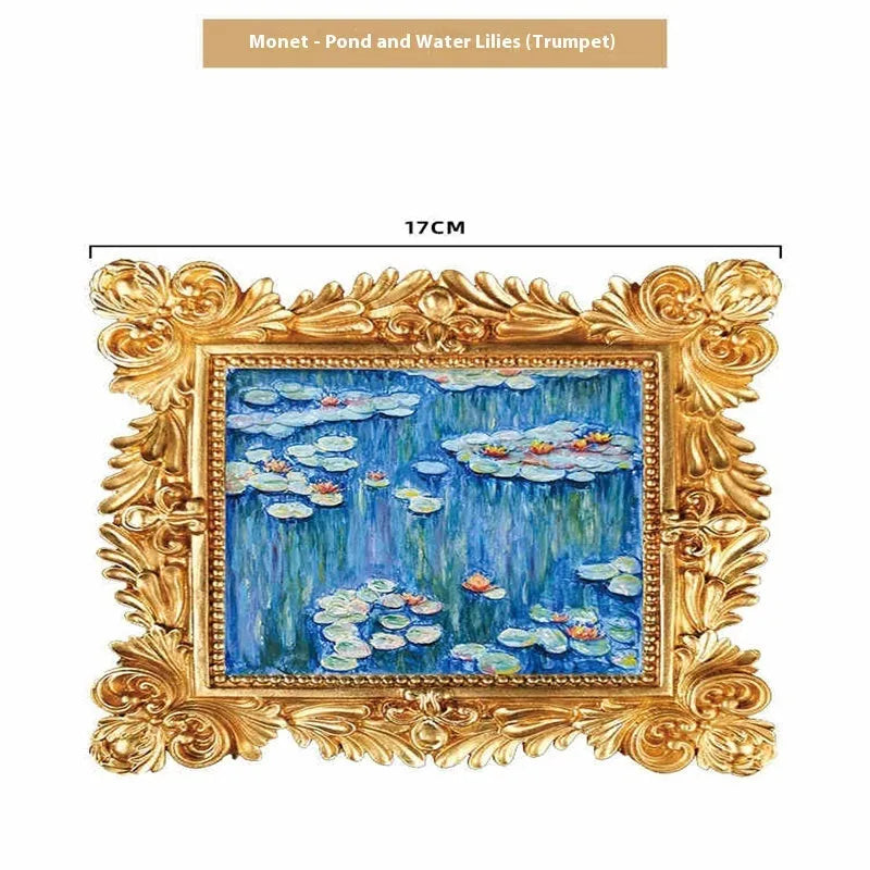 DIY oil painting kit with brushes, acrylic paints, and a pre-printed Van Gogh Starry Night canvas.