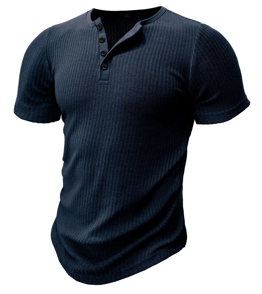 Men's slim-fit sports t-shirt in Army Green colour on a white background.