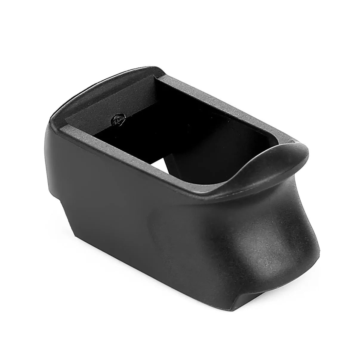 Black nylon X-Grip adapter for G19 magazine in G26 pistol