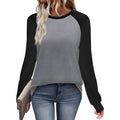 Men's long sleeve round neck casual t-shirt in polyester, shown in black.