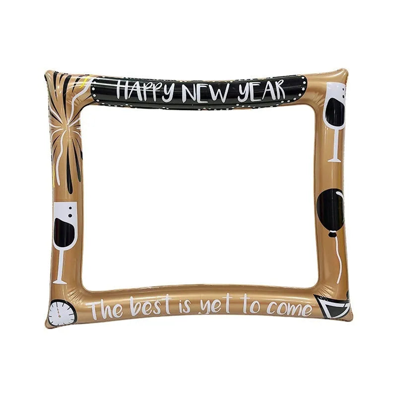 Christmas inflatable photo frame PVC creative photography prop for parties and events