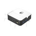 Portable game console adapter extension with aluminium alloy housing for 4K projection.