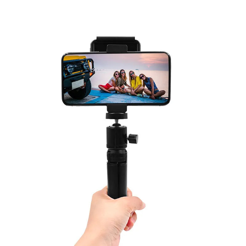 Aluminium alloy smartphone bracket with 11cm arm and universal clip for tripod mounting