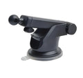 Universal telescopic car phone bracket with adjustable arm and ball joint grip