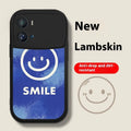 VIVO iQOO Neo6 silicone protective case in white with smiling face design, back cover with fall protection