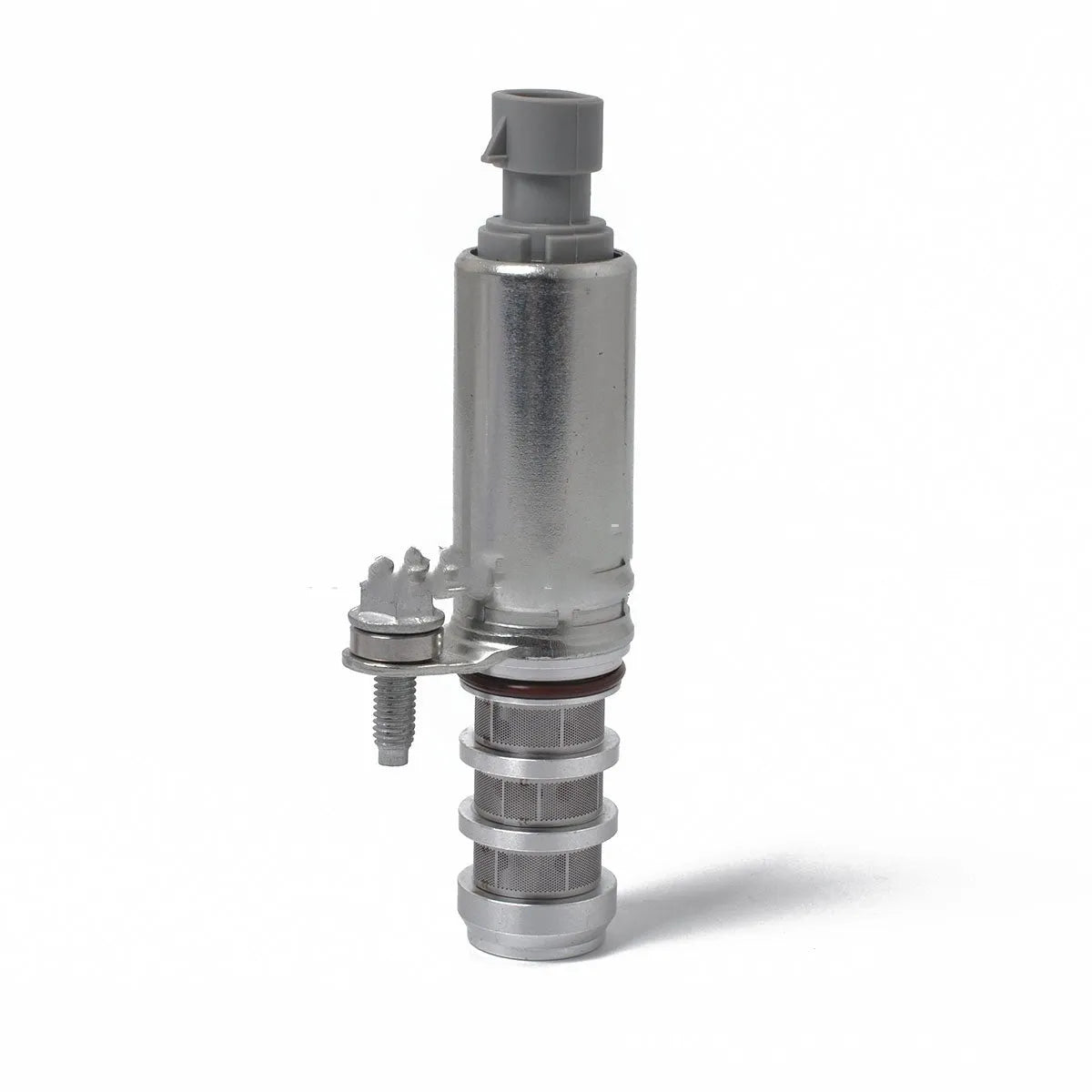 Pair of oil control VVT solenoid valves for Buick and Chevrolet vehicle engines.