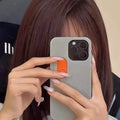 Bright yellow 3D printed sliding middle finger phone case for iPhone with fall protection
