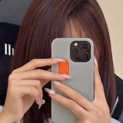 Bright yellow 3D printed sliding middle finger phone case for iPhone with fall protection