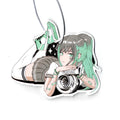 Green hair beauty turbine rearview mirror pendant with jasmine green tea scent