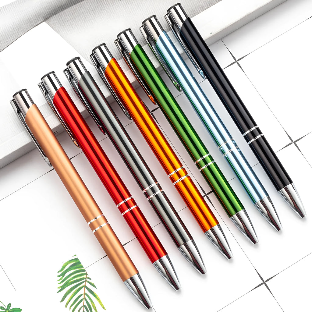 Aluminium alloy ballpoint pen with push-action mechanism and 1.0 mm bullet nib