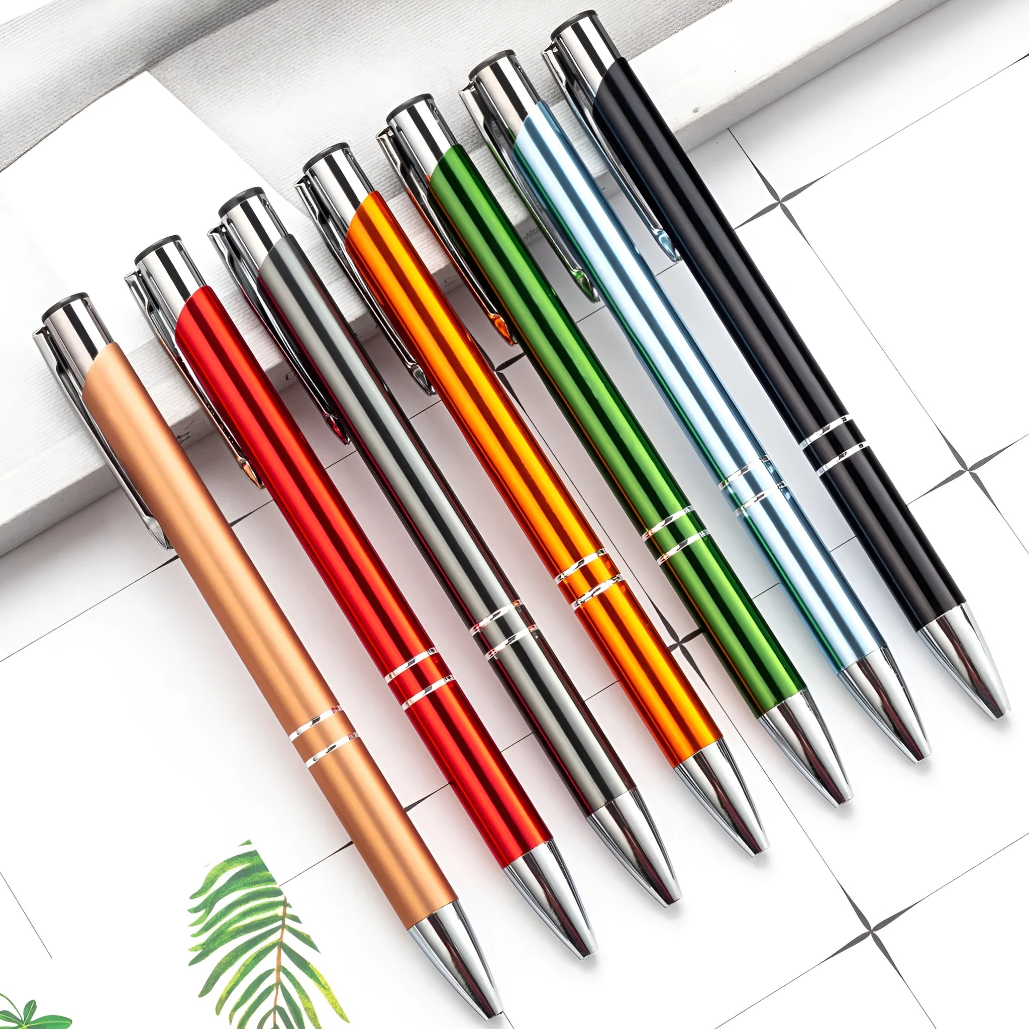 Aluminium alloy ballpoint pen with push-action mechanism and 1.0 mm bullet nib