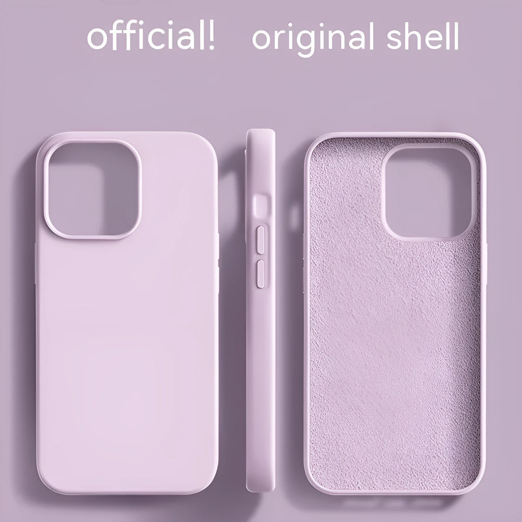 Frosted liquid silicone phone case for iPhone in sunflower colour with all-inclusive fit and cream glue texture