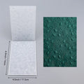 Plastic concave-convex embossing template, 11.5 x 16 cm, in colour AT0110, with raised and recessed pattern for DIY crafting