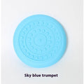 Plastic rubber disc dog toy in Green colour for outdoor fetch games with dogs