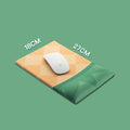 Pineapple fruit memory foam wrist rest with cloth cover on a desk, showing 36CM size