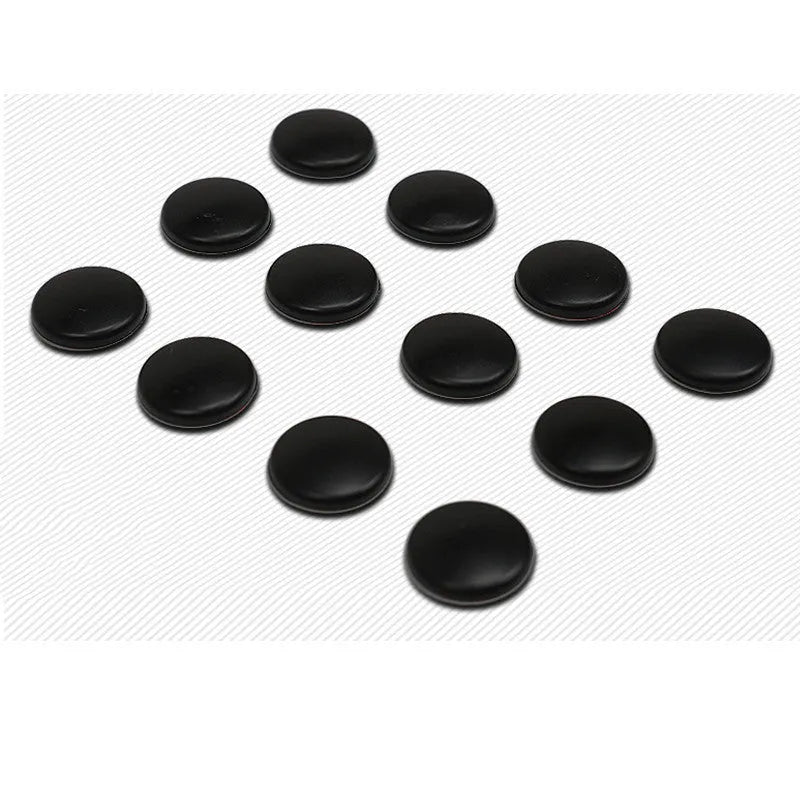 Set of 12 black ABS car door screw cap covers for Mazda, waterproof and dustproof