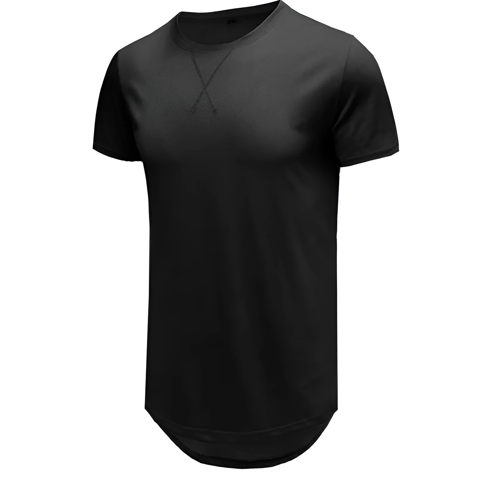 Men's slim fit cotton t-shirt in khaki colour, showing regular sleeve and pullover style