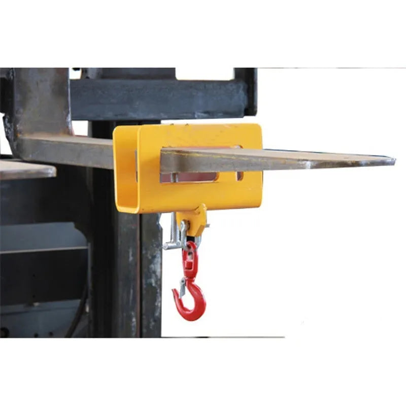 25T capacity rotatable forklift hook with safety locking device for mobile crane conversion
