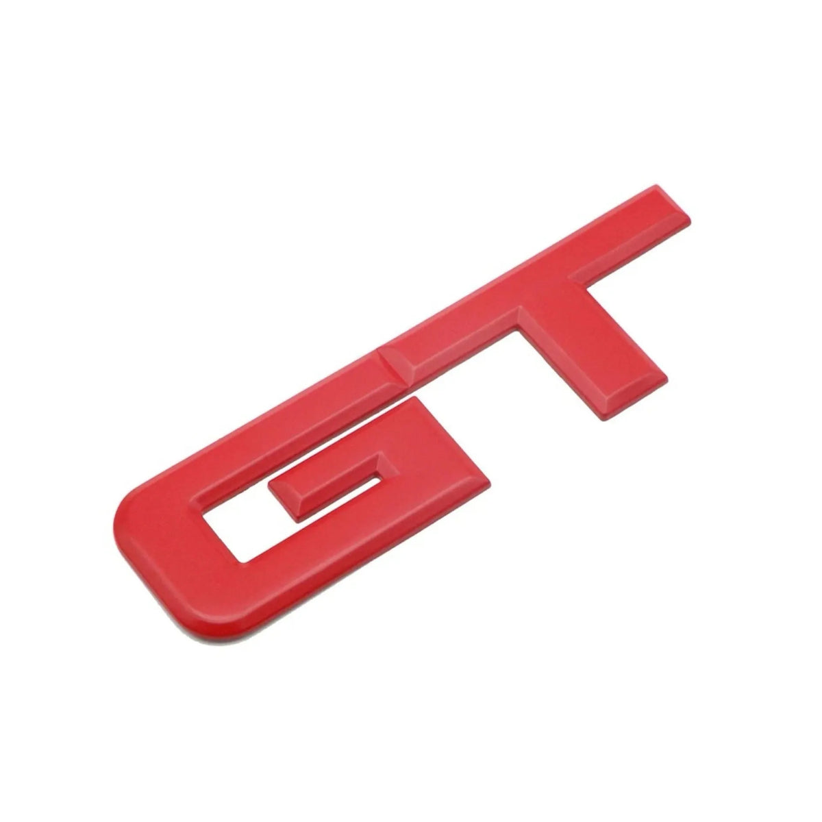 Metal GT pattern car bumper sticker 17.4x4.5cm in silver, black, and red colours
