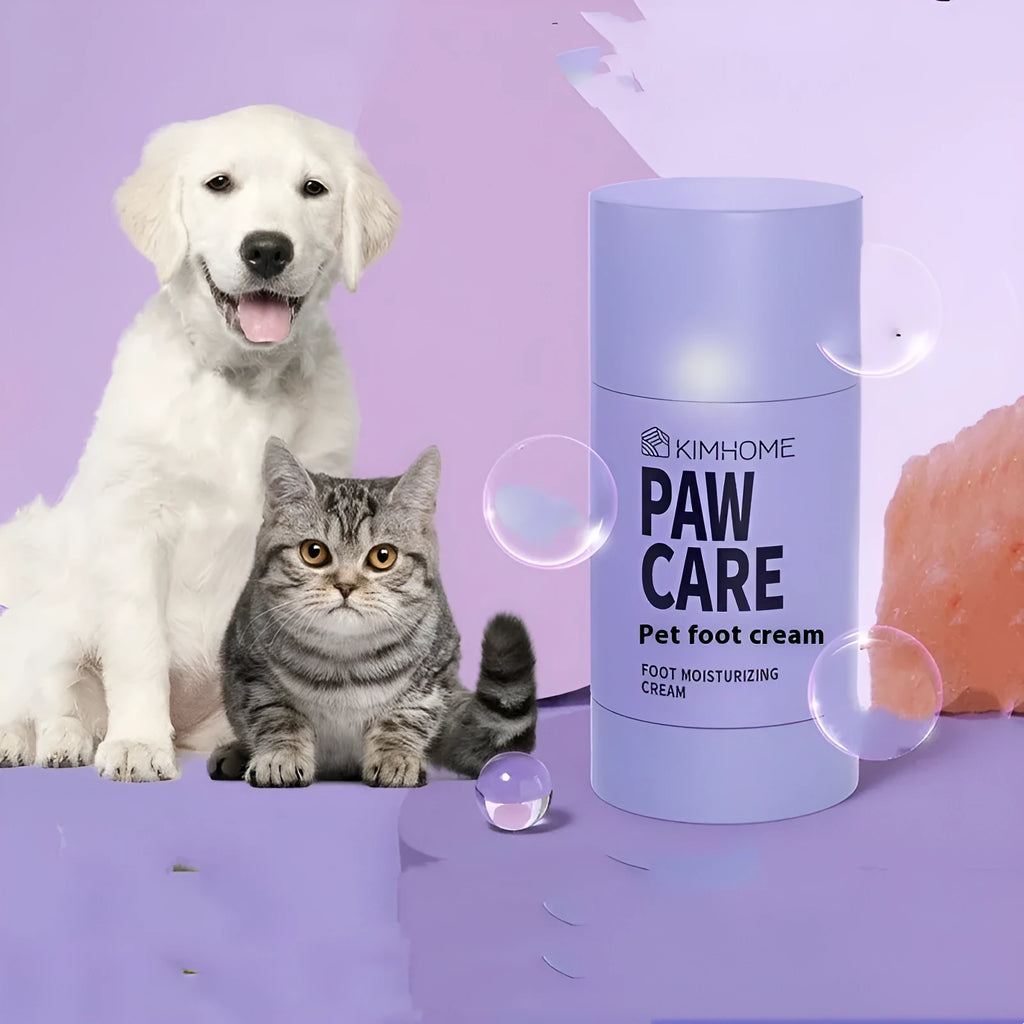 40g tub of pet foot cream with Brazil palm wax for cat and dog paw lubrication
