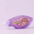 Hand Account Dotting Glue dispenser with high viscosity double-sided adhesive dots in cute fruit juice colours.
