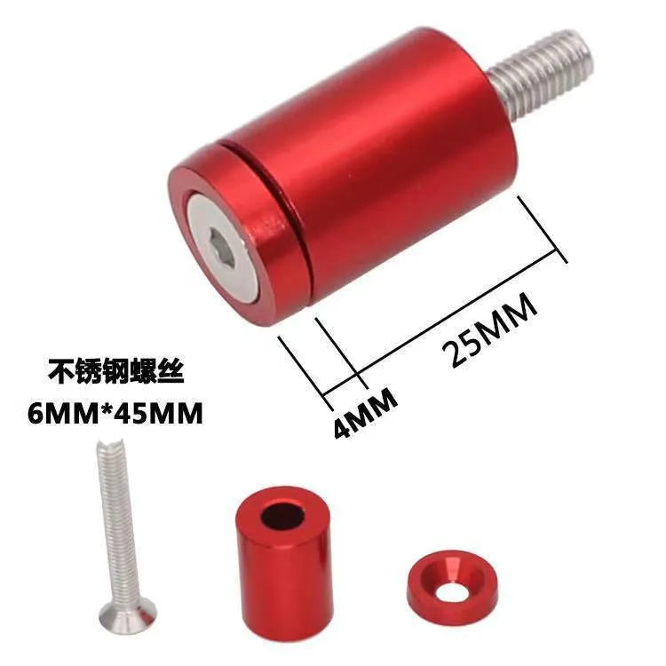 Aluminium car machine cover pad height sheet kit with screws, nuts, washers in red, blue, black colours.
