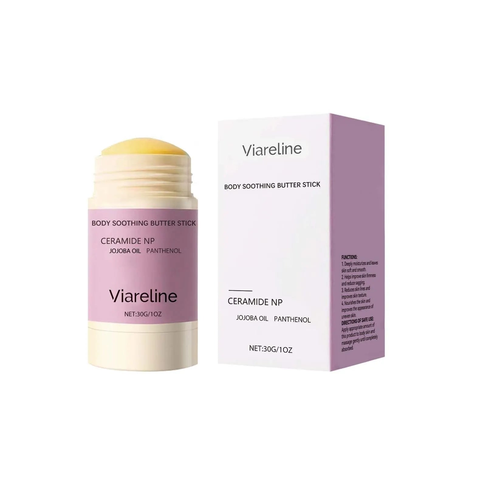 30g anti-wrinkle firming body soothing stick showing its solid format.
