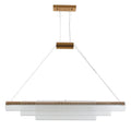 Modern minimalist glass pendant ceiling lamp with iron construction and LED light source