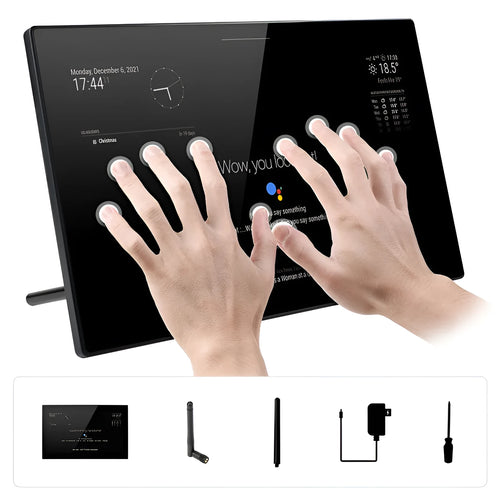 13.3-inch integrated computer voice assistant touch display screen with ABS housing.
