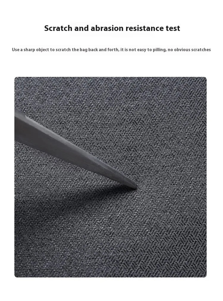 Men's 14-inch laptop sleeve bag in Oxford fabric, lightweight and shockproof, Dark Gray colour