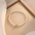 Natural Hetian jade white agate women's bracelet with New Chinese style design measuring 15cm