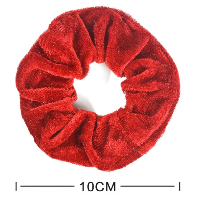 Gold velvet head ring 10cm 40 colour mix handmade wave styling women's hair accessory individually packed