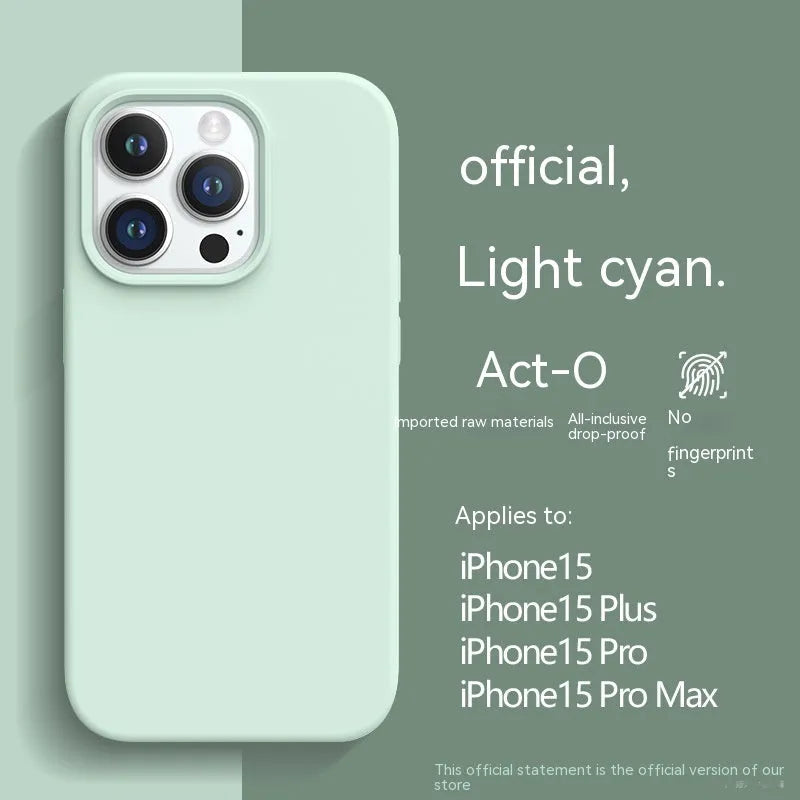 Frosted liquid silicone phone case for iPhone in sunflower colour with all-inclusive fit and cream glue texture