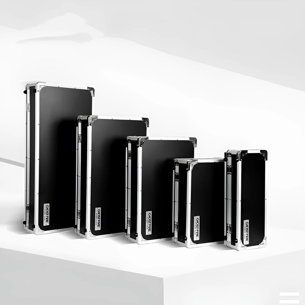 Black aviation-style hard flight case for a trumpet, shown with handle, designed for T-EC8 and TEC4 models.
