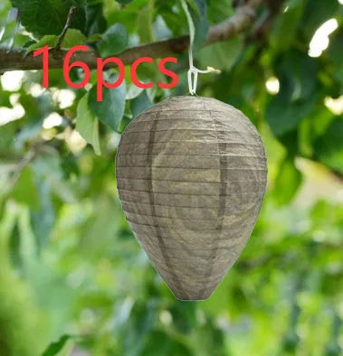 22x28cm beehive lantern with hexagonal honeycomb paper and wire construction