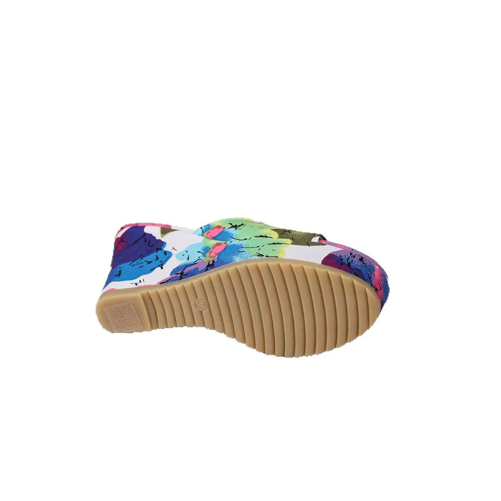 Closed-toe summer slippers with cloth upper, EVA sole and fish mouth toe holder, sizes 36-43