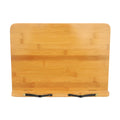 Natural bamboo hollow reading frame in solid wood, S M L sizes, gloss finish, copybook holder