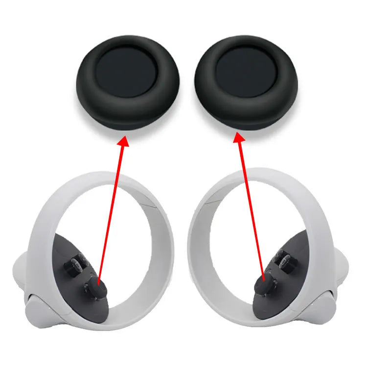 Black silicone glasses host set with protective cover, eye mask, handles and button caps