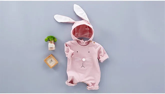 Newborn baby cotton bodysuit in green with thin fabric construction size 66cm