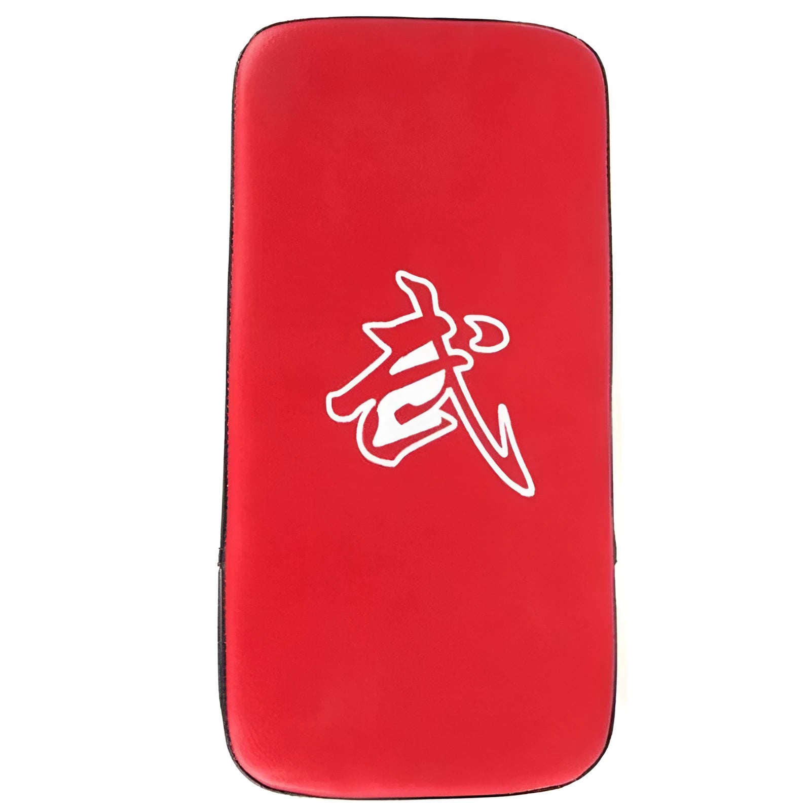 Thickened square foot boxing target in blue or red with vertical stripes for martial arts training